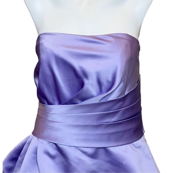 Pretty Maids lilac strapless cocktail dress size 12 - Picture 2 of 16
